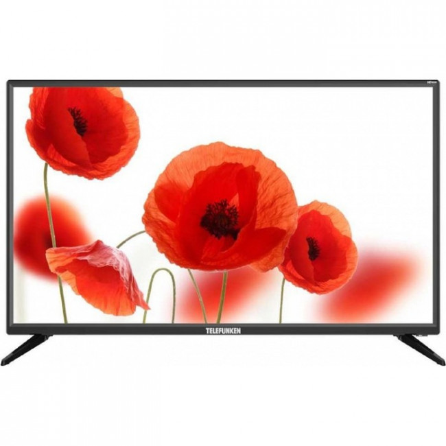 Телевизор Telefunken TF-LED32S88T2, 32", 1366x768, DVB-T2, 3xHDMI, 1xUSB, черный