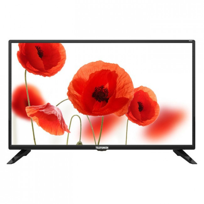 Телевизор Telefunken TF-LED32S90T2, 32", 1366x768, DVB-T2, 3xHDMI, 1xUSB, черный